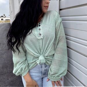 NWT- POL- Long sleeve Knit Top.